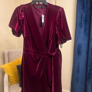 NWT Ralph Lauren Velvet Dress Sz8